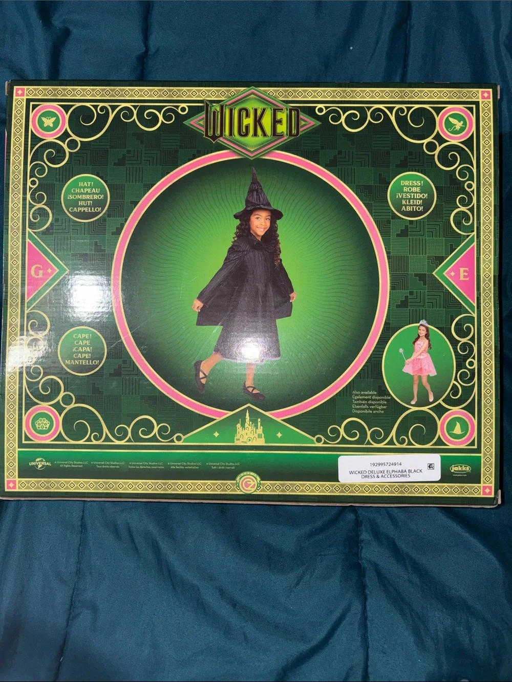 Wicked Elphaba Dress - Girls Black Wicked Witch Costume Dress - Girls 4 - 6x